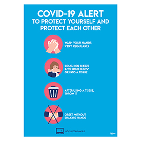 Avery A4 COVID-19 Pre-Printed Virus Prevention Poster