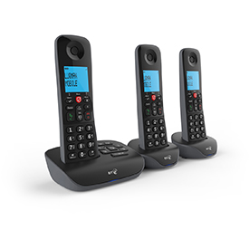 BT Essential Trio Dect Call Blocker Telephone with Answer Machine